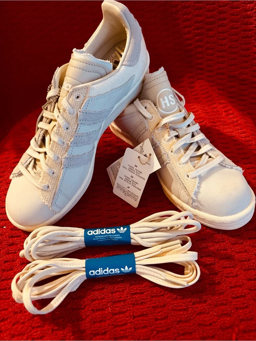 adidas Mens Cream/White Low-Top Sneakers